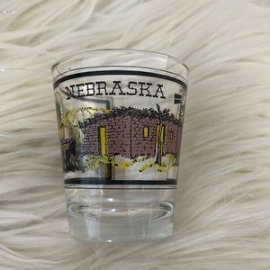 Nebraska shot glass bar alcohol glass collection shooter cocktail beer